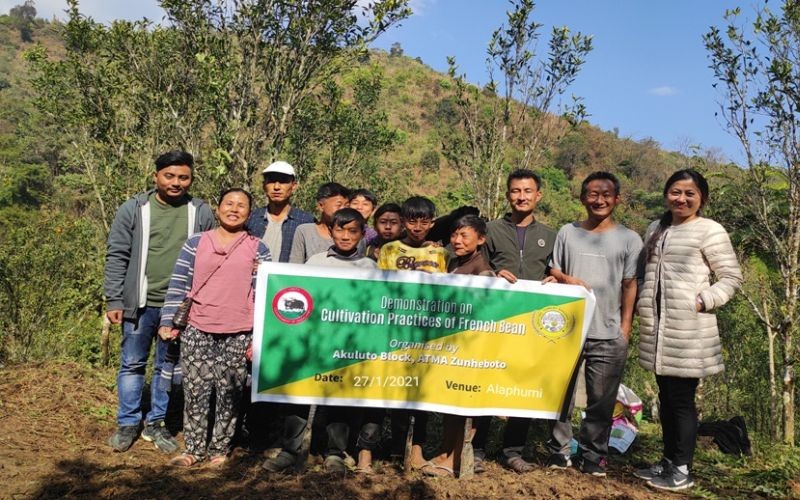 Some of the participants with officials during the demonstrations at Orange Farm School, Alaphumi village on January 27.